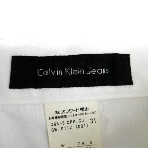 カルバンクラインジーンズ Calvin Klein Jeans デニムパンツ ジーンズ ストレート ロング丈 31 白 ホワイト /SM59 メンズ｜vectorpremium｜05