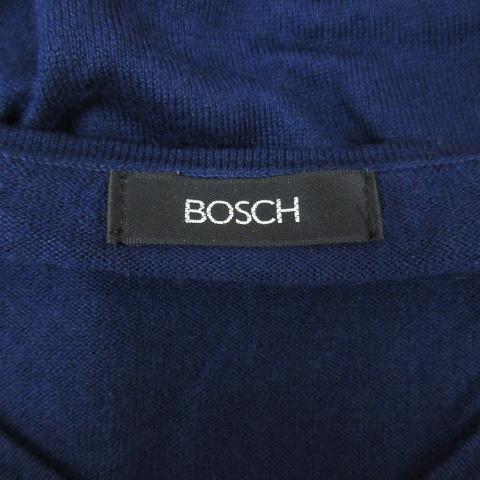 ボッシュ BOSCH ニット カットソー 長袖 Vネック シルク