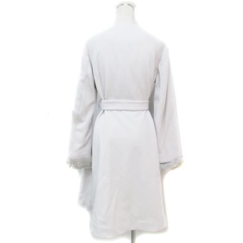 ミッシュマッシュ MISCH MASCH ノーカラーコート ロング丈 ラビット 