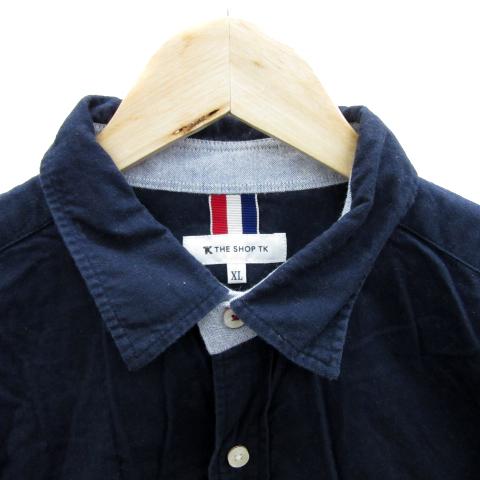 ザショップティーケー THE SHOP TK カジュアルシャツ 長袖 無地 大きい