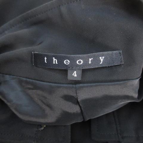 セオリー 　 ミリタリージャケット P theory（セオリー） ミリタリージャケット ミドル丈 スタンドカラー 総