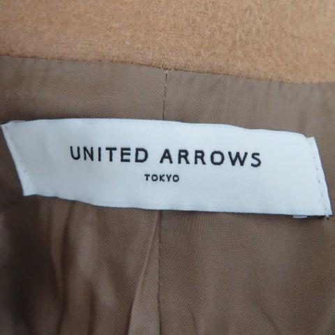 ユナイテッドアローズ UNITED ARROWS Pコート ピーコート ショート丈 ダブルボタン 無地 ウール 36 ベージュ /YK6 レディース｜vectorpremium｜05