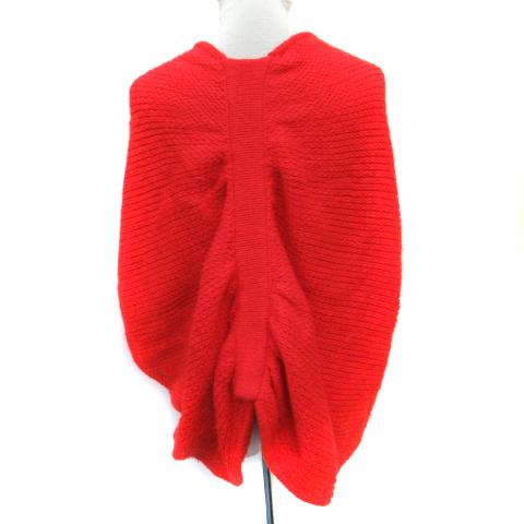 美品 ブルーガール 装飾 ポンチョ カーディガン