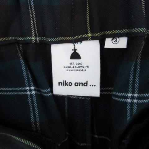 niko and…（ニコアンド） Niko and.. ワイドパンツ ロング丈 チェック