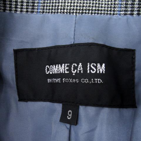 COMME CA ISM（コムサイズム） テーラードジャケット ミドル丈 グレン