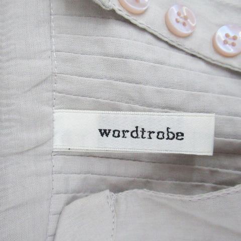 ワードトローブ Wordtrobe ワンピース スリットネック 五分袖 ロング丈 オーバーサイズ F ピンク /HO51 レディース |  | 03