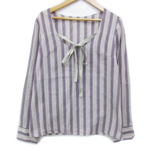 ドゥーズィエムクラス DEUXIEME CLASSE ノーカラーシャツ ブラウス 