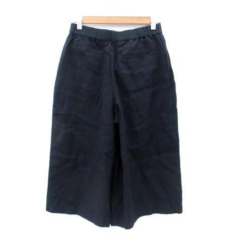 ネイビー ガウチョパンツ 23区 オンワード樫山 ガウチョパンツ ワイドパンツ ハーフ丈 36
