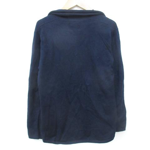 ZARAニットロングカーディガン ZARA（ザラ） ニットカーディガン ロング丈 前開き 無地 164 紺