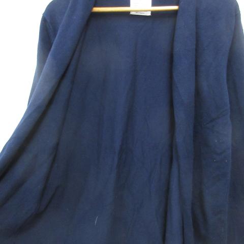ZARA（ザラ） ニットカーディガン ロング丈 前開き 無地 164 紺