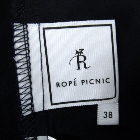 ロペピクニック ROPE Picnic ブラウス カットソー 半袖 Vネック 無地 レース 38 紺 ネイビー /SY24 レディース｜vectorpremium｜03