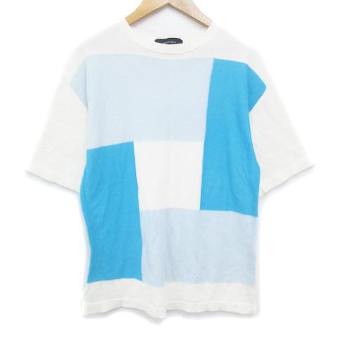 シップスジェットブルー SHIPS JET BLUE ニット カットソー 半袖 