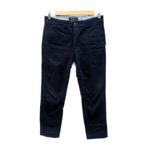 BEAMS（ビームス） チノパンツ テーパードパンツ ロング丈 無地 S 紺