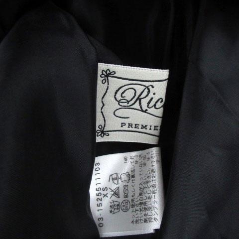 リッチミー Riccimie ワンピース ラウンドネック 七分袖 ひざ丈 