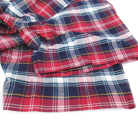エクストララージ X-LARGE Fine Clothing カジュアルシャツ 半袖 チェック柄 マルチカラー M 赤 紺 レッド ネイビー /FF56 メンズ｜vectorpremium｜04