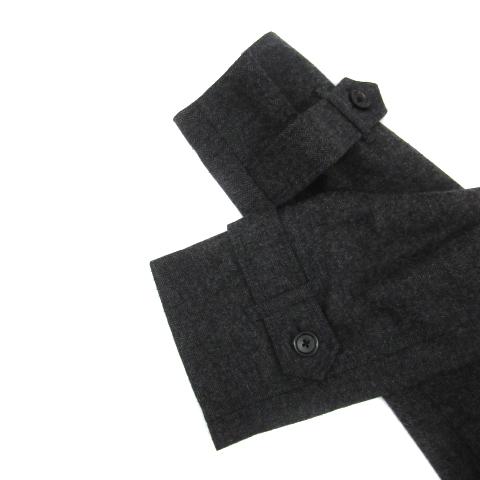ボイコット BOYCOTT ステンカラージャケット ミドル丈 ヘリンボーン柄 