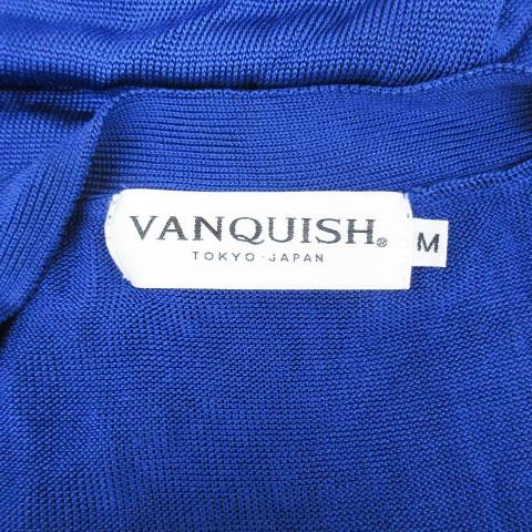 ヴァンキッシュ VANQUISH ニットカーディガン 薄手 ミドル丈 七分袖 V 