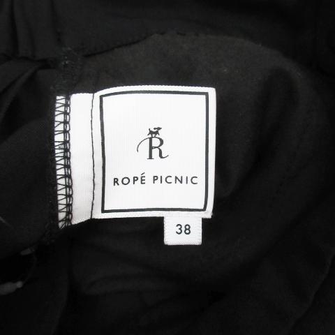 ロペピクニック ROPE Picnic タックパンツ テーパードパンツ イージーパンツ ロング丈 38 M 黒 ブラック /FF25 ■MO レディース｜vectorpremium｜05