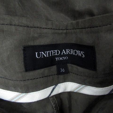 ユナイテッドアローズ UNITED ARROWS タイトスカート ミニ丈 36 S カーキ /HO4 レディース｜vectorpremium｜04