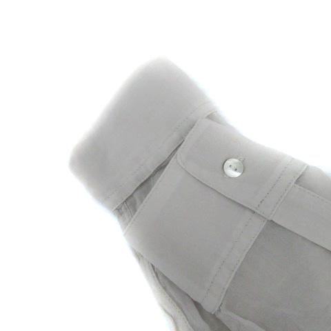 未使用品 ミルポア MIREPOIX シアーシャツ Vネック 長袖 ロング丈 9 M 