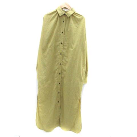 MOUSSY マウジー シャツワンピース 長袖 ロング丈 マキシ丈 F