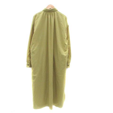 MOUSSY マウジー シャツワンピース 長袖 ロング丈 マキシ丈 F