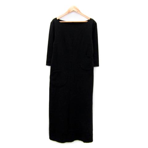 タバサ TABASA ワンピース ロング丈 マキシ丈 七分袖 ボートネック  