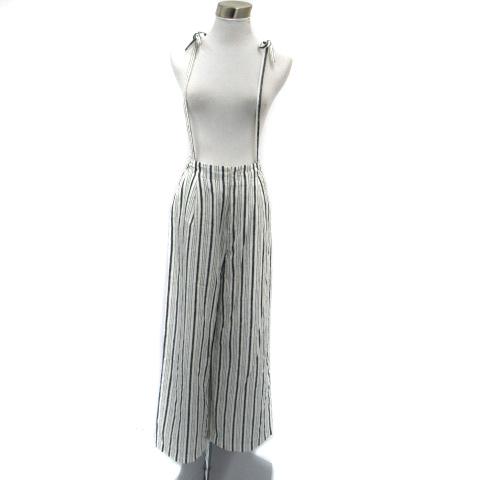 Ungrid（アングリッド） ワイドパンツ ロング丈 ストライプ柄  