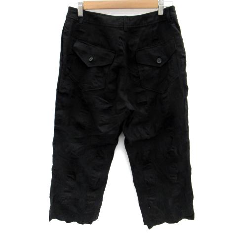 新品タグ付き【MHL】ウールセーラークロップドパンツ ウールタッチニードル・ワイドクロップドパンツ/40代50代からの