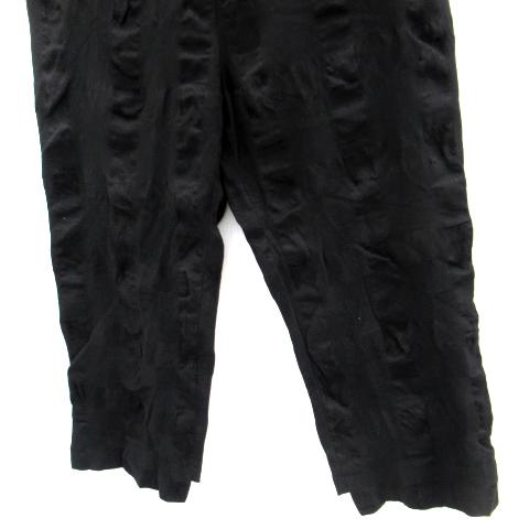 新品 48/マークジェイコブス 総柄 パンツ 黒 コットン＆レーヨン素材 新品 48/マークジェイコブス 総柄 パンツ 黒 コットン＆レーヨン素材