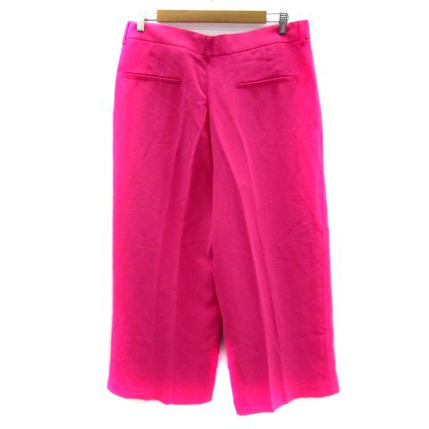 ZARA ザラ スラックスパンツ クロップドパンツ 七分丈 無地 L