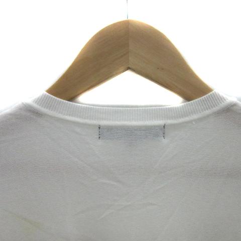 新品 定価19,440円 ロートレアモン  ホワイト ニット 38 or40 LAUTREAMONT - ロートレアモン ニット カットソー 七分袖 38 M 白 オフ