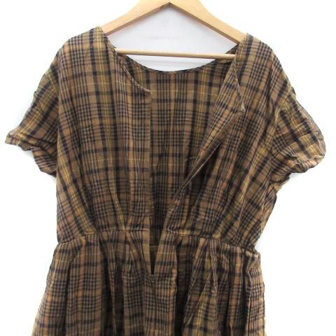 レイビームス Ray Beams ワンピース ラウンドネック 半袖 ロング