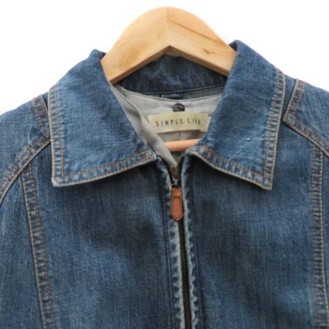 シンプルライフ SIMPLE LIFE デニムジャケット ミドル丈 ライナー付き