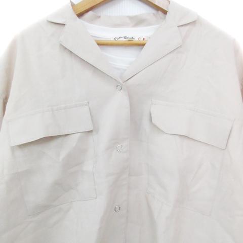 キューティーブロンド シャツ 七分袖 オープンカラー Tシャツ