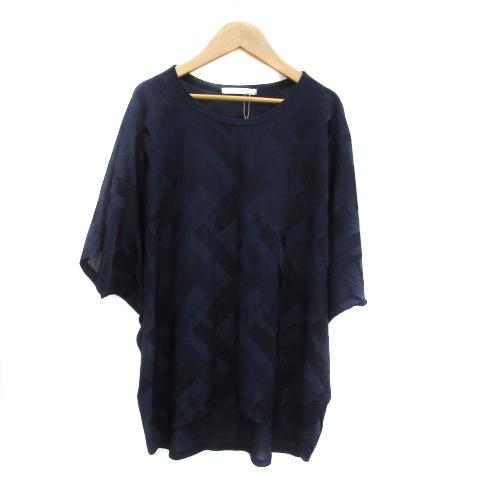 未使用品 ブージュルード Bou Jeloud ニット カットソー 七分袖 