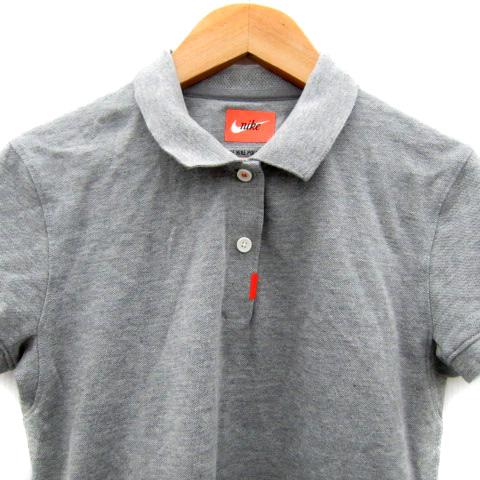 NIKE ナイキ ポロシャツワンピース ミニ丈 半袖 ポロカラー 無地