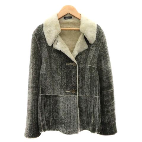 ストラネスガブリエルストレーネ ムートンコート ショート丈 ウール 