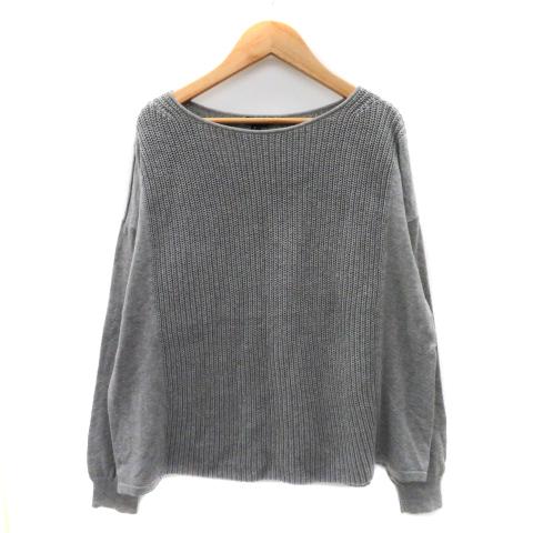 美品　セオリー theory ケーブル タートルニット ウールカシミヤ グレー 美品セオリー theory ケーブル タートルニット ウールカシミヤ