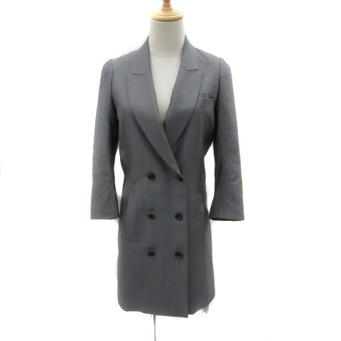 未使用品 ナイン NINE テーラードジャケット ロング丈 ダブルボタン 総