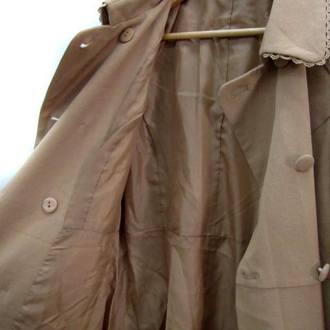 リュリュ RyuRyu トレンチコートスプリングコート ロング丈 無地