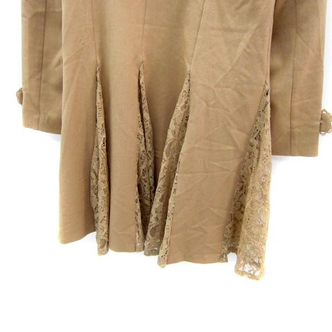 リュリュ RyuRyu トレンチコートスプリングコート ロング丈 無地