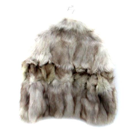 グレーフォックス毛皮ショートコート 楽天市場】コート ジャケット フォックス リアルファー アウター