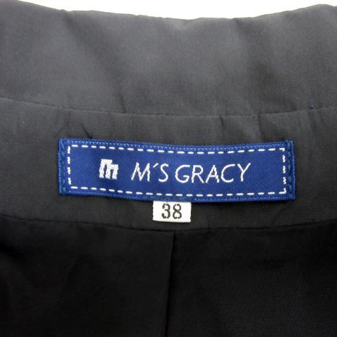 エムズグレイシー M'S GRACY オープンカラージャケット ショート丈 七