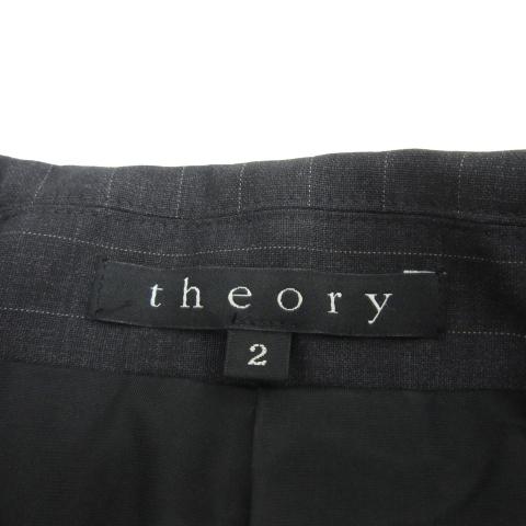 Theory セオリー　テーラードジャケット　サイズ2 美品　日本製 theory テーラードジャケット （セオリー 日本製 テーラード