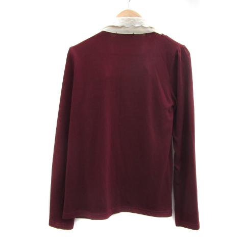 axes femme（アクシーズ ファム） シャツ ブラウス 長袖 フリル レース 