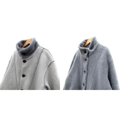 unknown ビームス ムートンコート リバーシブル グレーDemi-Luxe BEAMS 