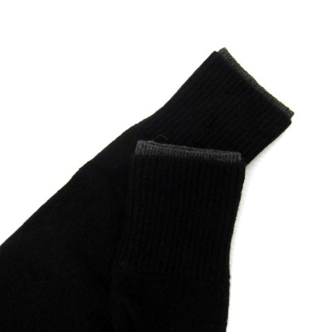 レディースファッション 未使用品 ディレクトワール DIRECTOIRE ニットワンピース ロング丈 長袖 タートルネック 無地 38 M 黒 ブラック /SY6 レディース