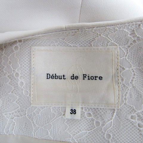 デビュー ド フィオレ Debut de Fiore ノーカラージャケット ミドル丈