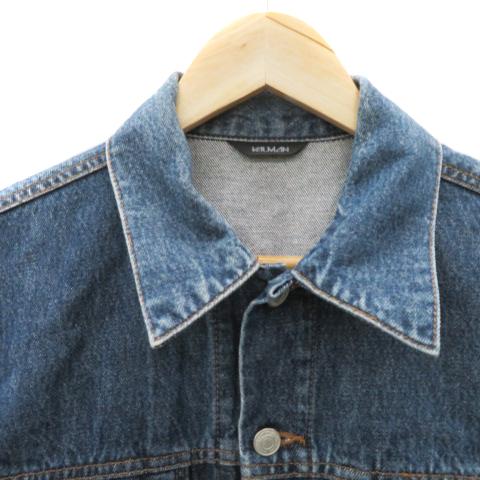 バルマン VALMAIN デニムジャケット Gジャン ジージャン ミドル丈 L